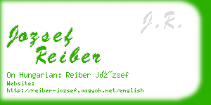 jozsef reiber business card